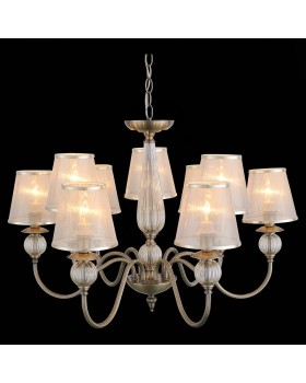 SL185.303.09 Люстра подвесная, потолочная Бронза, Прозрачный/Бежевый, Бронза E14 9*40W GRAZIA-foto7