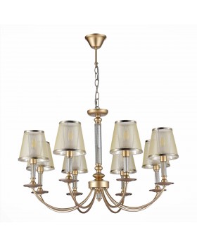 SLE1115-203-08 Люстра подвесная розовое золото/Розовое золото E14 8*60W VINCI-foto2