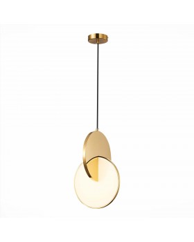 SL6107.203.01 Светильник подвесной ST-Luce Золотистый/Белый Золотистый LED 1*14W 3000K Eclisse