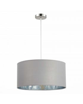 SLE300513-01 Светильник подвесной Никель/Серый, Серебристый E27 1*40W BRESCIA-foto4