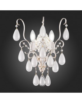 SLE160301-02 Светильник настенный Золотистый/Белый матовый E14 2*60W MAGONZA-foto5