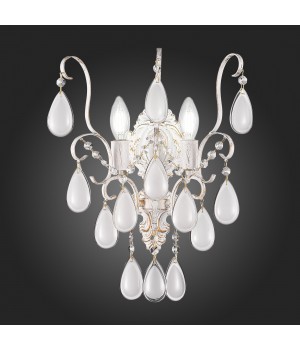 SLE160301-02 Светильник настенный Золотистый/Белый матовый E14 2*60W MAGONZA-foto5