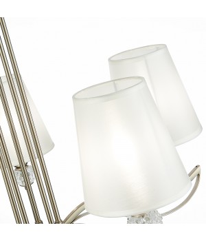 SLE111203-05 Люстра подвесная Никель, прозрачный/Белый E14 5*40W BERGAMO-foto3