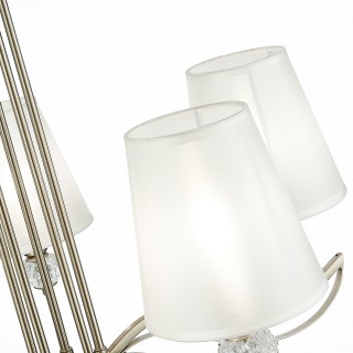 SLE111203-05 Люстра подвесная Никель, прозрачный/Белый E14 5*40W BERGAMO-foto3