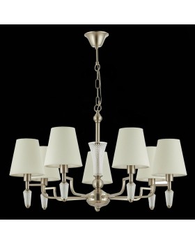 SLE105503-07 Люстра подвесная Никель/Белый E14 7*40W REIMO-foto5