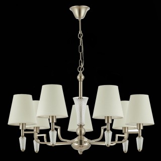 SLE105503-07 Люстра подвесная Никель/Белый E14 7*40W REIMO-foto5