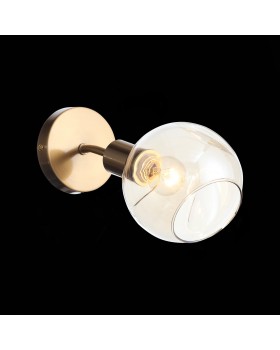 SLE155301-01 Светильник настенный Античная медь/Янтарный E14 1*60W GENTORE-foto4