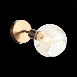 SLE155301-01 Светильник настенный Античная медь/Янтарный E14 1*60W GENTORE-foto4