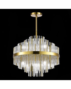 SL1634.303.09 Люстра подвесная ST-Luce Латунь/Прозрачный E14 9*60W RENS-foto4