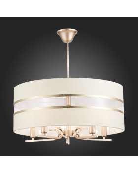 SLE300213-05 Светильник подвесной Шампань/Белый, Золотистый E14 5*40W ALMESE-foto5