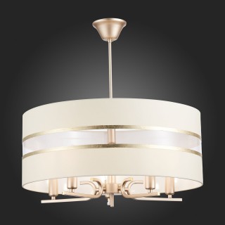 SLE300213-05 Светильник подвесной Шампань/Белый, Золотистый E14 5*40W ALMESE-foto5