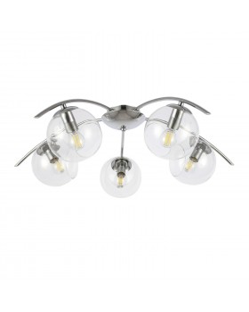 SLE102602-05 Люстра потолочная Хром/Прозрачный E14 5*40W RATELLA-foto2