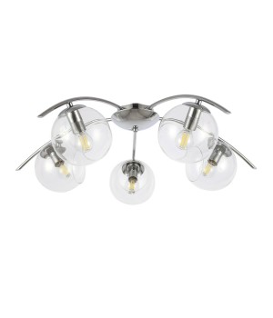 SLE102602-05 Люстра потолочная Хром/Прозрачный E14 5*40W RATELLA-foto2