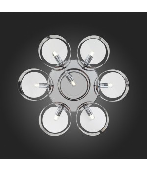 SL483.702.07 Светильник потолочный Хром/Дымчатый E27 7*40W FORESTA-foto3