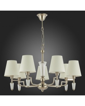 SLE105503-07 Люстра подвесная Никель/Белый E14 7*40W REIMO-foto8