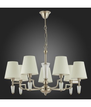 SLE105503-07 Люстра подвесная Никель/Белый E14 7*40W REIMO-foto8