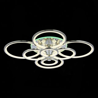 SLE200312-08RGB Светильник потолочный Хром/Белый LED 1*256W RGB 15W 3000-6000K LETO-foto7