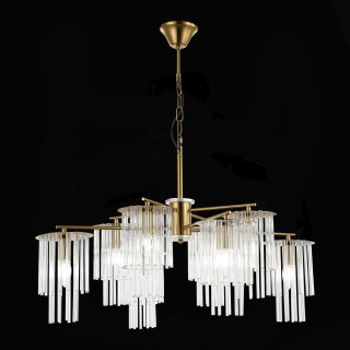 SLE1122-303-08 Светильник подвесной Латунь/Прозрачный E14 8*40W LYNDEN-foto4