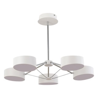 SLE6005-502-05 Светильник потолочный Белый/Белый LED 5*10W VALLE-foto4