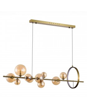 SL1165.323.15 Светильник подвесной ST-Luce Бронза/Коньячный G4 10+1*5W 4000K NECTON-foto2