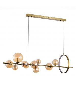 SL1165.323.15 Светильник подвесной ST-Luce Бронза/Коньячный G4 10+1*5W 4000K NECTON-foto2