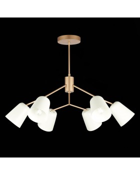 SLE155902-06 Люстра потолочная Золотистый/Белый E14 6*40W MARIO-foto4