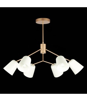 SLE155902-06 Люстра потолочная Золотистый/Белый E14 6*40W MARIO-foto4