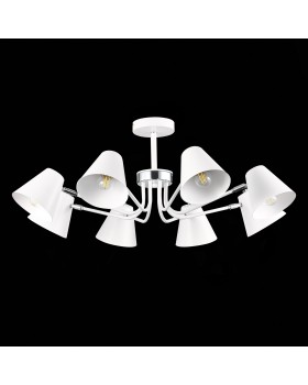 SLE106702-08 Светильник потолочный Белый,Хром/Белый E27 8*60W LERE-foto8