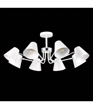 SLE106702-08 Светильник потолочный Белый,Хром/Белый E27 8*60W LERE-foto8