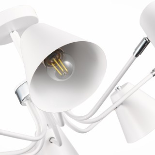 SLE106702-08 Светильник потолочный Белый,Хром/Белый E27 8*60W LERE-foto11