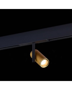 ST808.236.08 Магнитный трековый светильник Золотистый LED 1*8W 3000K 550Lm Ra>90 36° IP20 D42xH135 48VV SKYLINE 48-foto4