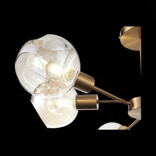 SLE155302-06 Люстра потолочная Античная медь/Янтарный E14 6*60W GENTORE-foto4