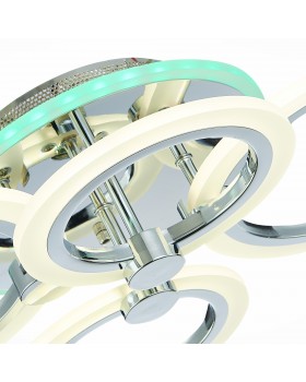 SLE500512-04RGB Светильник потолочный Хром/Белый LED 1*72W RGB 7W 3000-6000K CERINA-foto6