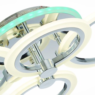 SLE500512-04RGB Светильник потолочный Хром/Белый LED 1*72W RGB 7W 3000-6000K CERINA-foto6