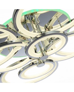 SLE200312-08RGB Светильник потолочный Хром/Белый LED 1*256W RGB 15W 3000-6000K LETO-foto6