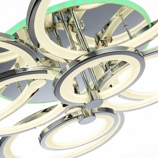 SLE200312-08RGB Светильник потолочный Хром/Белый LED 1*256W RGB 15W 3000-6000K LETO-foto6