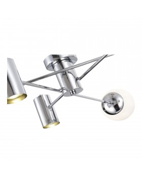 SLE1105-102-06 Светильник потолочный Хром/Белый GU10+E27 3+3*5+60W RAITO-foto3