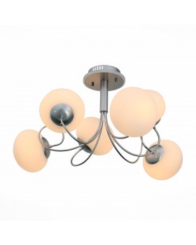 SL717.552.06 Люстра потолочная Серебристый/Белый E27, LED 6*40/3(подсветка)W ACINI-foto2