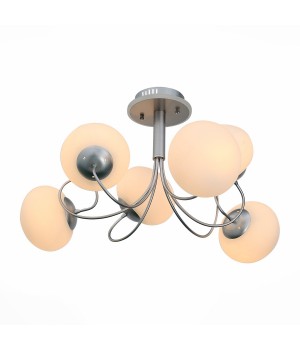 SL717.552.06 Люстра потолочная Серебристый/Белый E27, LED 6*40/3(подсветка)W ACINI-foto2