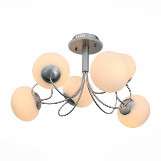 SL717.552.06 Люстра потолочная Серебристый/Белый E27, LED 6*40/3(подсветка)W ACINI-foto2