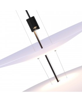 SL6101.403.01 Люстра подвесная ST-Luce Черный/Белый LED 1*10W 3000K Isola-foto3