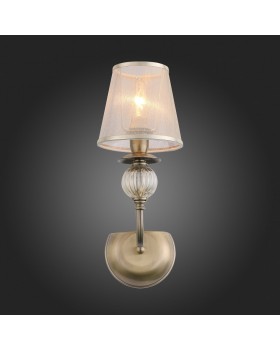 SL185.301.01 Бра Бронза, Прозрачный/Бежевый, Бронза E14 1*40W GRAZIA-foto7