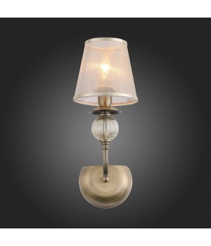 SL185.301.01 Бра Бронза, Прозрачный/Бежевый, Бронза E14 1*40W GRAZIA-foto7