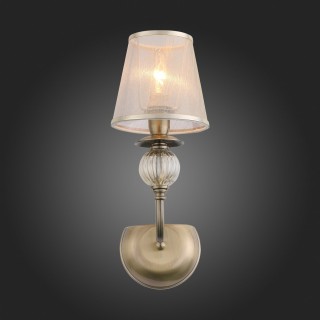 SL185.301.01 Бра Бронза, Прозрачный/Бежевый, Бронза E14 1*40W GRAZIA-foto7