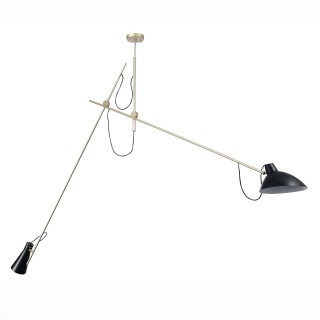 SL1803.203.02 Светильник подвесной ST-Luce Черный+Золото/Черный E27 2*60W JARRO-foto2