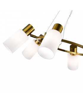 SLE1139-303-06 Светильник подвесной Латунь/Белый E14 6*60W GESSI-foto4