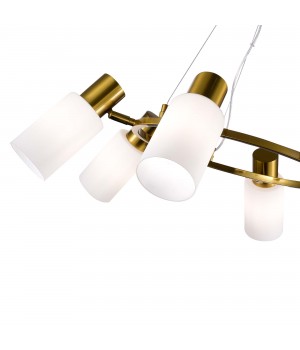 SLE1139-303-06 Светильник подвесной Латунь/Белый E14 6*60W GESSI-foto4