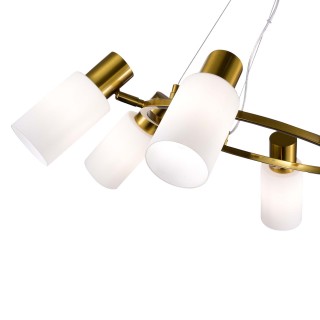 SLE1139-303-06 Светильник подвесной Латунь/Белый E14 6*60W GESSI-foto4