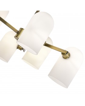 SLE1047-302-06 Люстра потолочная Бронза/Молочно-белый E14 6*40W NOBILIA-foto3