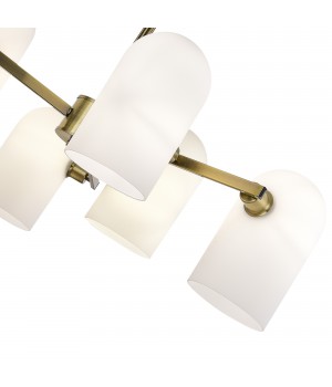 SLE1047-302-06 Люстра потолочная Бронза/Молочно-белый E14 6*40W NOBILIA-foto3